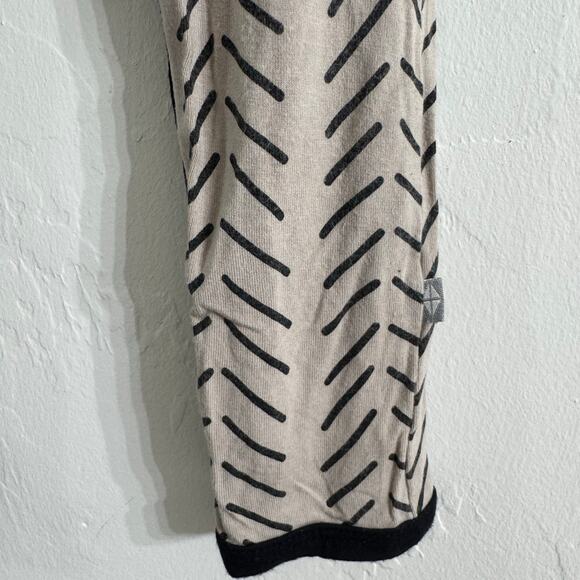 Kyte Baby Khaki Herringbone Print Longall Romper Size 12-18 Months - Picture 4 of 5